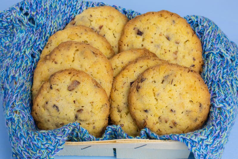 Potato Chip and Pecan Nuts Cookies Stock Photo Image of tasty, crunchy 231218644