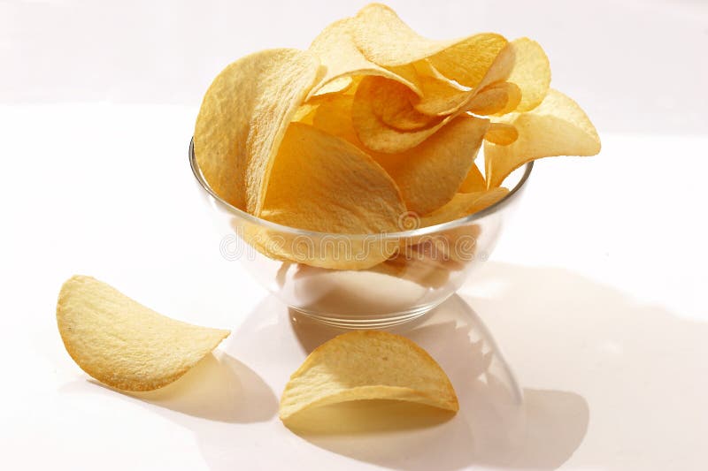 Potato chips stock photo. Image of bowl, feed, crunch 1226724