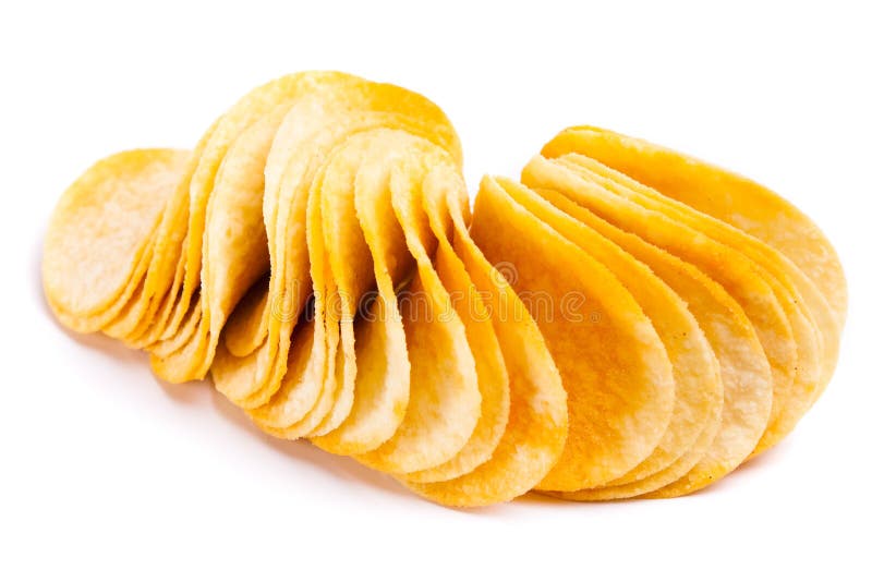 Potato chips stock image. Image of backgrounds, white - 13265383