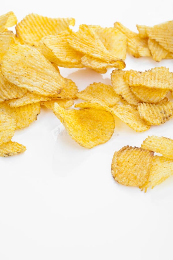 Potato chips stock photo. Image of aliment, fattening 18167686