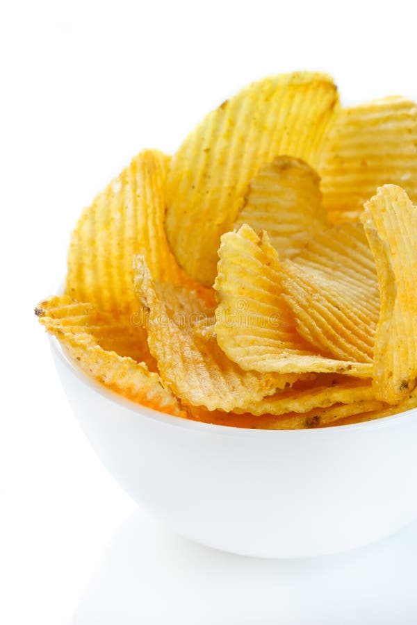 Potato Chips stock photo. Image of crispy, calories, ripple 21769262