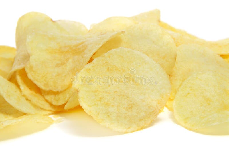 Potato Chips stock image. Image of bright, junkfood, dried 14144393