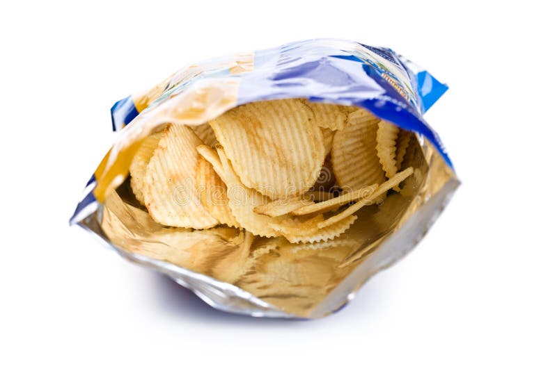 Bag of chips 1 stock image. Image of oily, fastfood, snack 27222903