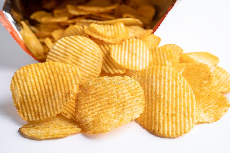 Potato Chips, Delicious BBQ Seasoning Spicy for Crips, Thin Slice Deep ...