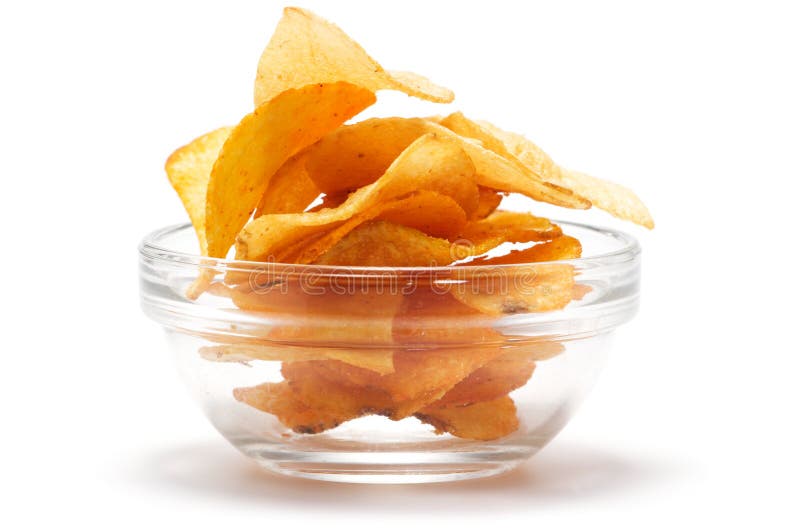 Potato chips in the dish