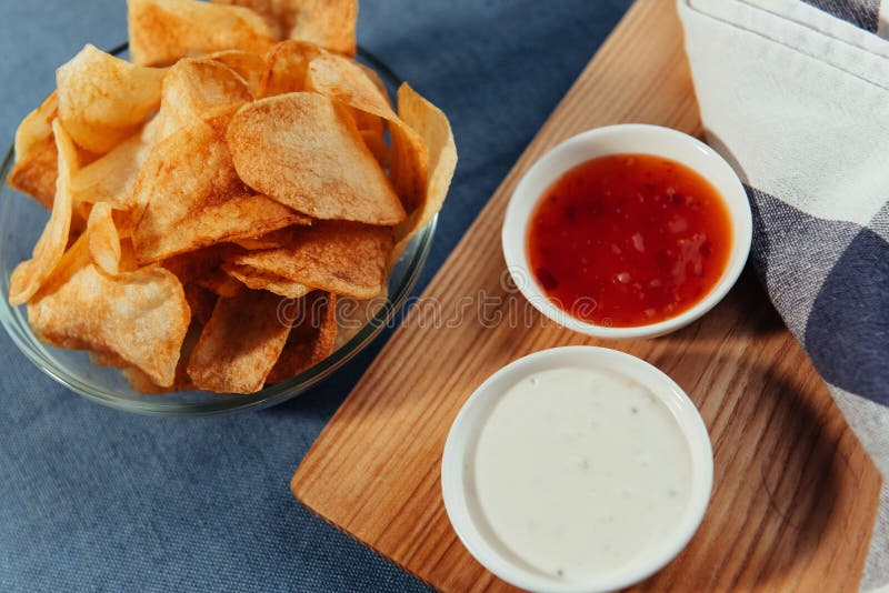 Potato chips stock photo. Image of baked, fish, healthy 78584144