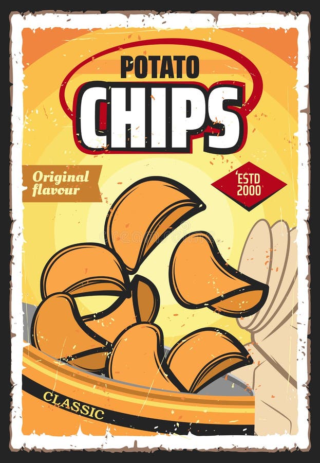 Potato chips snack food, vegetable crisps