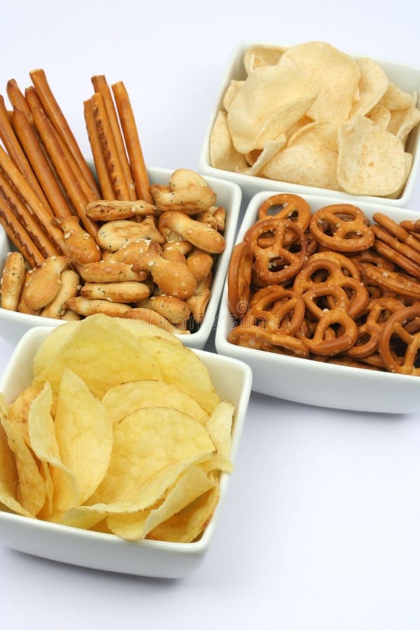 Potato chips and snacks stock photo. Image of corn, brown 3868092