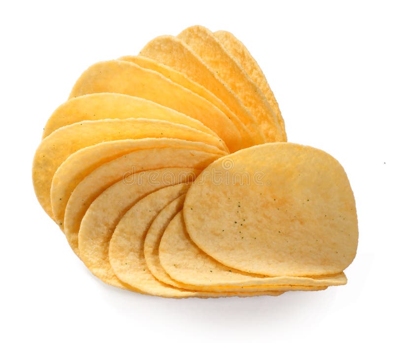 Potato chips stock photo. Image of potato, calorie, stack 31609782