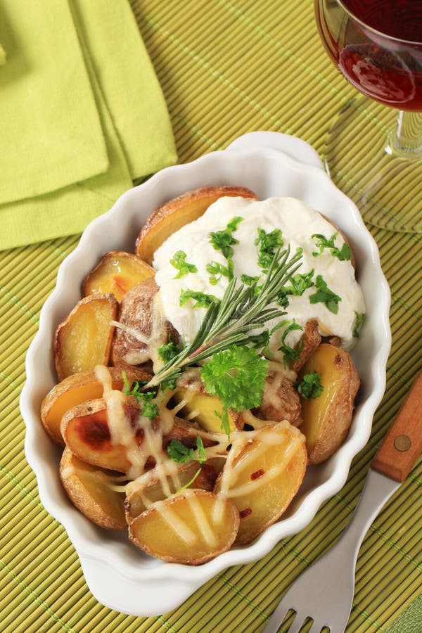 Potato dish stock photo. Image of dish, cream, side, rosemary - 19168958