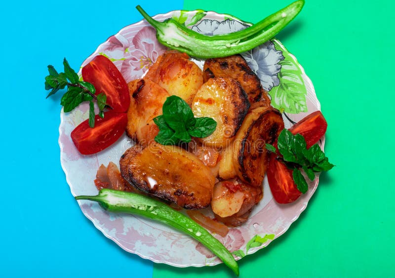 Potato Dish. One of the Famous Oriental Dishes Stock Photo Image of