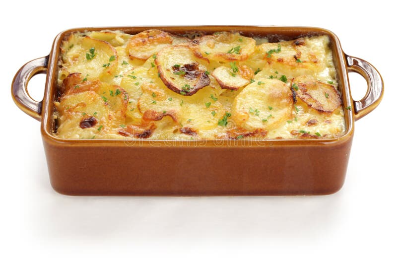 Potato gratin stock photo. Image of crust, cuisine, ceramic 25592274