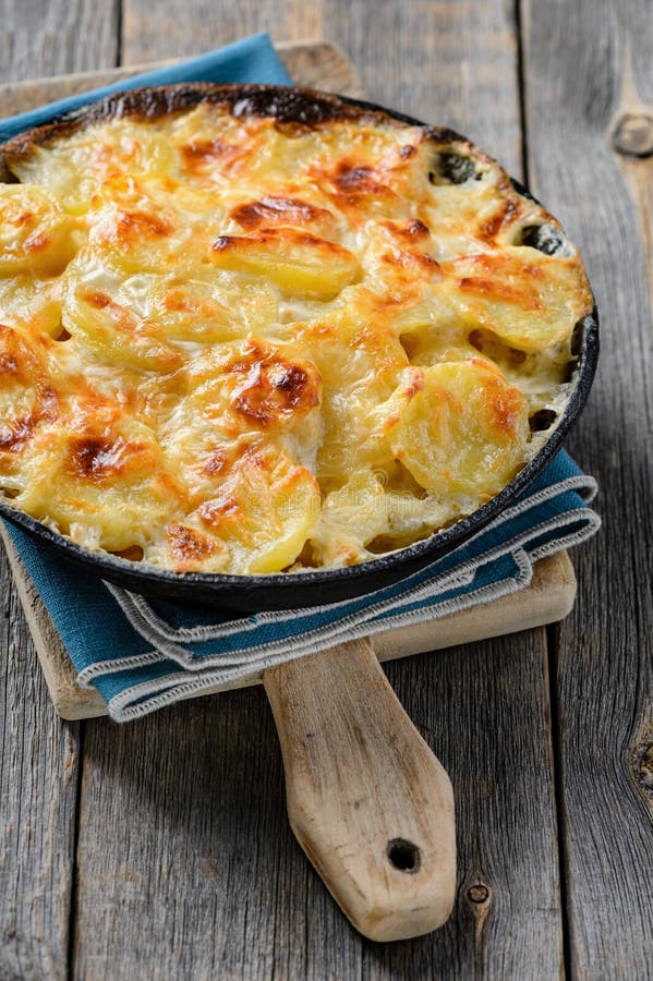Potato gratin stock photography