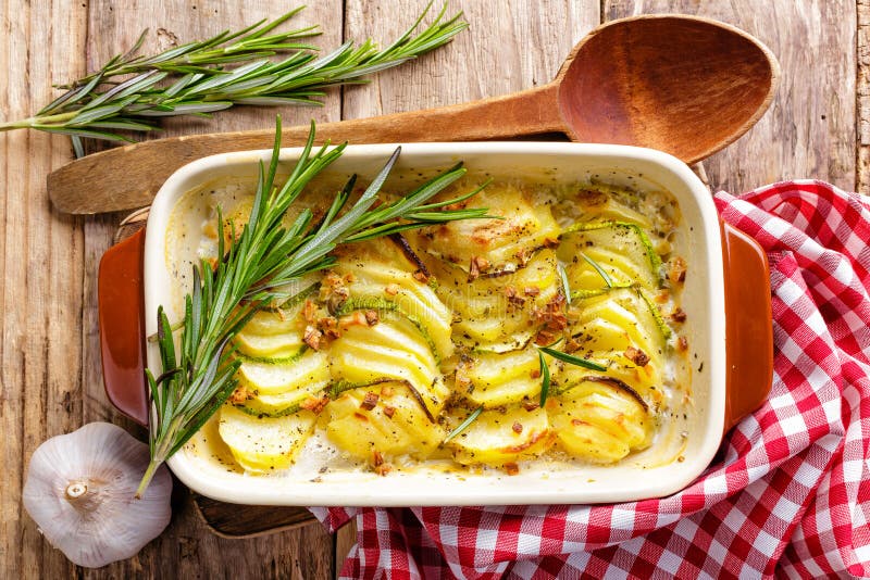 Potato gratin stock photo. Image of cuisine, breakfast 66551944