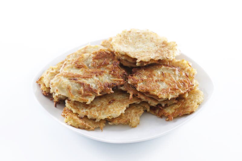 Potato Pancakes for Hanukkah Jewish Holiday Stock Image Image of