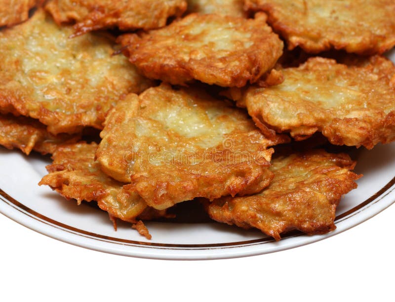 Potato Pancakes for Hanukkah Jewish Holiday Stock Image Image of