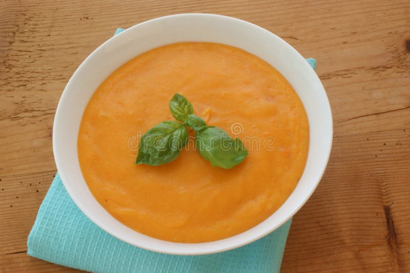 Potato Puree with Carrot and Basil in Stock Image Image of mash, diet
