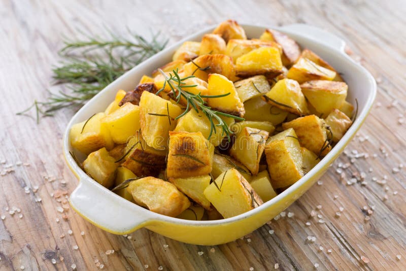 Roast potatoes stock photo. Image of baking, rosemary 24221902