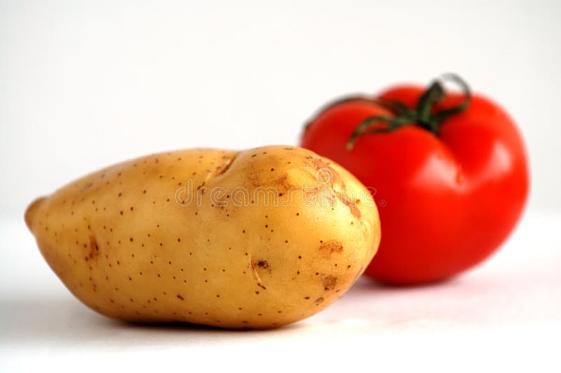 Potato and tomato stock image. Image of chips, cooking - 1598975