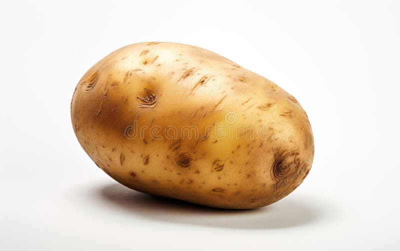 Potato White Background stock illustration. Illustration
