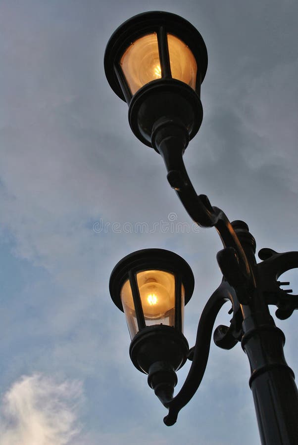 Poteau de lampe image stock Poteau de lampe image stock