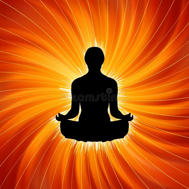 Potenza di yoga - meditazione. ENV 8 illustrazione vettoriale Potenza di yoga - meditazione. ENV 8 illustrazione vettoriale
