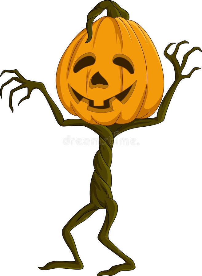 Potiron de Halloween de bande dessinée illustration de vecteur Potiron de Halloween de bande dessinée illustration de vecteur