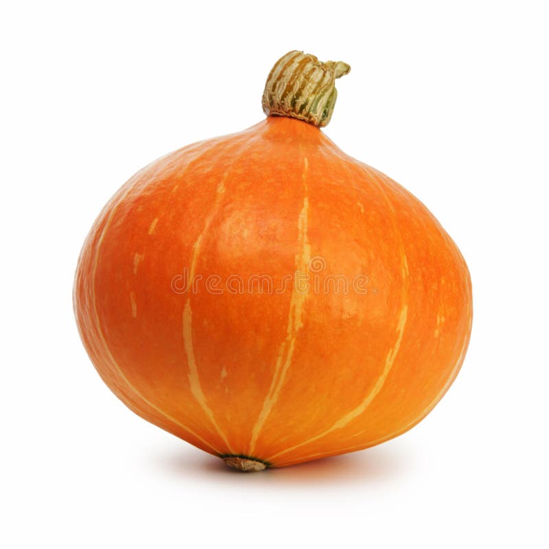 Potiron rayé entier orange photo stock Potiron rayé entier orange photo stock