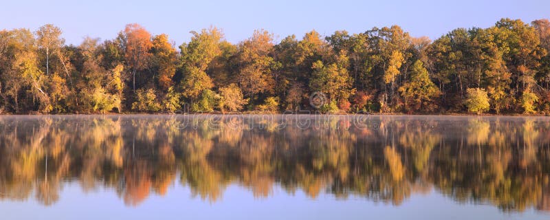 Potomac River Fall Color stock photography