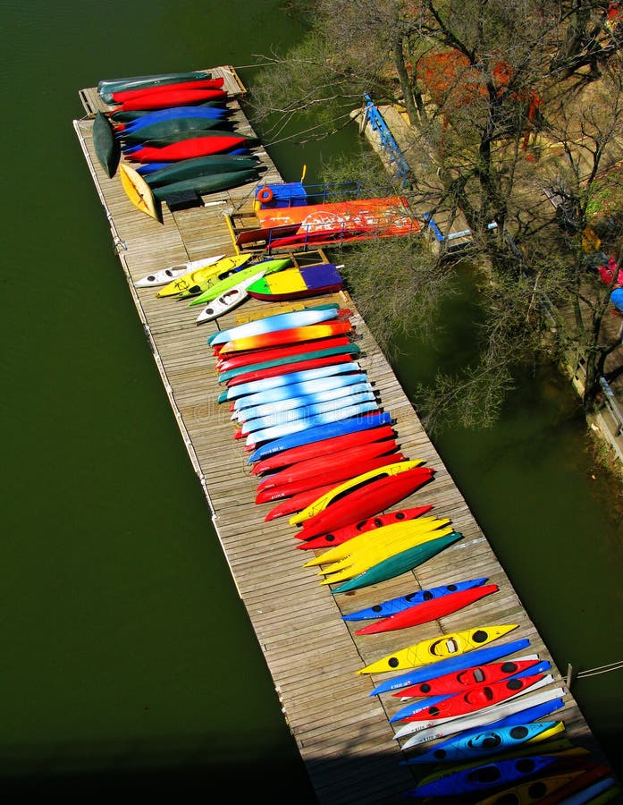 Potomac River Kayak Pier stock images