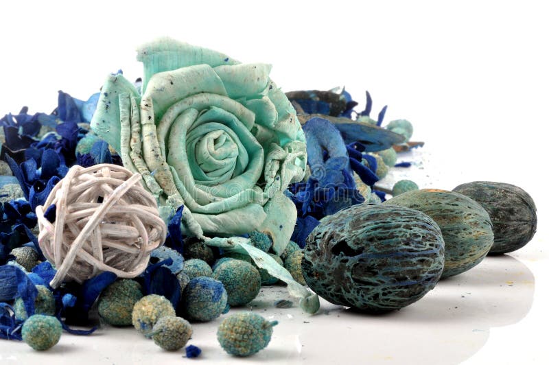 Potpourri stock photo. Image of blue, bath, elements 10662504