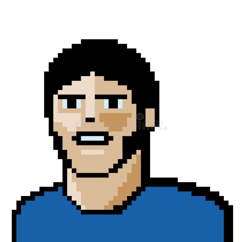 Potrait d'art de Pixel illustration libre de droits Potrait d'art de Pixel illustration libre de droits