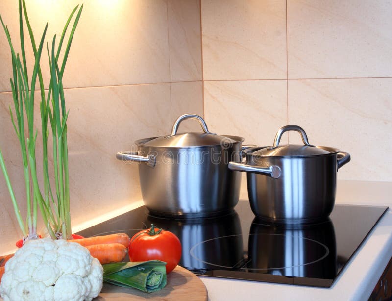 Cooking in a kitchen. stock photo. Image of kitchen, homelike 28660076