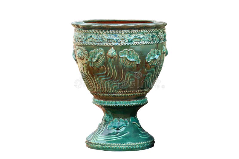 Pots ou vase en céramique d'isolement sur le blanc photographie stock Pots ou vase en céramique d'isolement sur le blanc photographie stock
