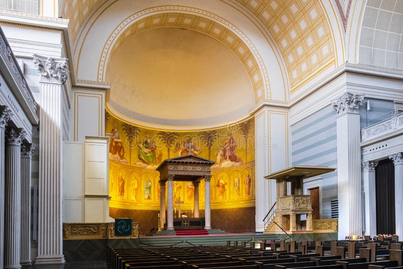 Potsdam, Germany - Interior of St. Nicholas Church at the Alter Markt ...