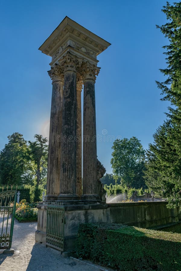 The park of sans souci, in Potsdam, germany. Sanssouci is located in Potsdam, just outside of Berlin, and is easily accessible by public transportation and car. The site, which stretches out for 2 kilometers west of Potsdam’s city center. SansSouci was the summer home of Friedrich the Great. The park of sans souci, in Potsdam, germany. Sanssouci is located in Potsdam, just outside of Berlin, and is easily accessible by public transportation and car. The site, which stretches out for 2 kilometers west of Potsdam’s city center. SansSouci was the summer home of Friedrich the Great