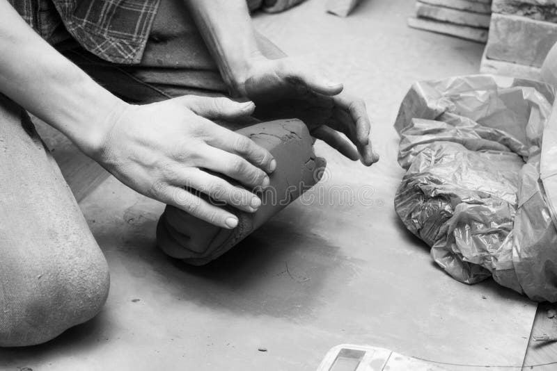 Potter doing his work stock photo. Image of human, photograph 102593490