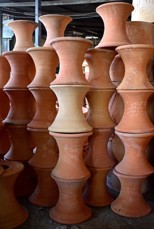 Potteries at Pottery Factory Stock Image Image of potteries, asia