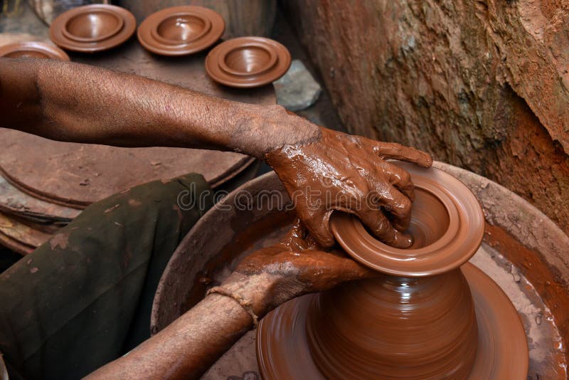 Potters stock image. Image of active, dirty, indoor, soil - 39415245