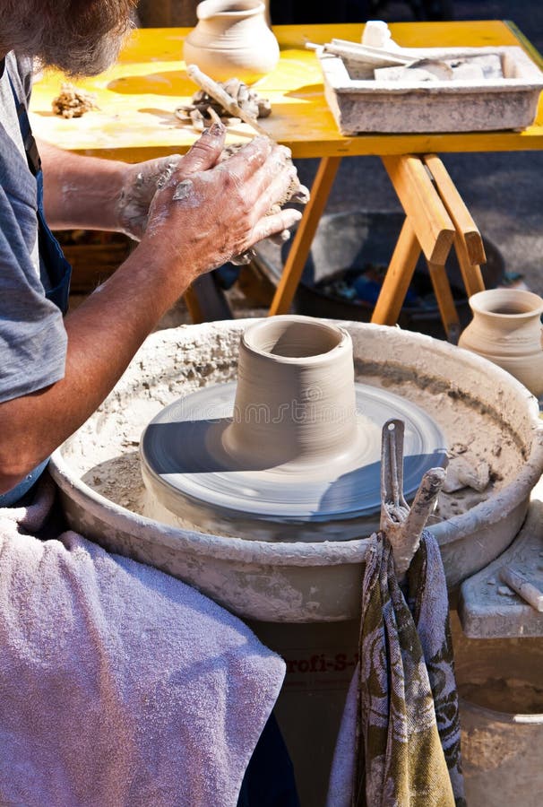 Potters wheel stock photo. Image of crafts, creativity 61310842