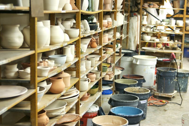 Pottery Class stock image Pottery Class stock image