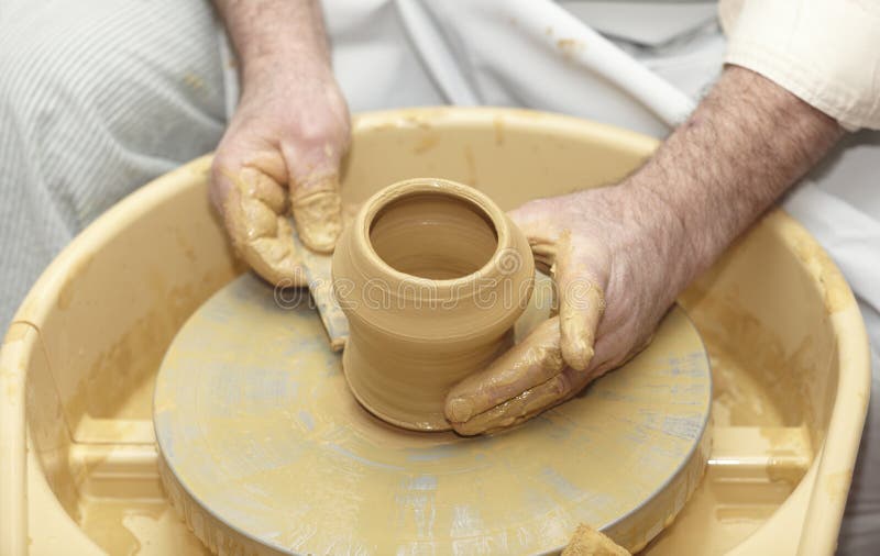 Pottery Handmade Art And Craft Stock Image - Image of education