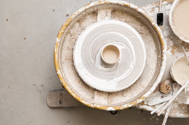 Pottery Wheel and Creative Tools Stock Image Image of tool, ceramics