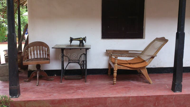 Ancient House with Old Household Items in Srilanka. Editorial ...