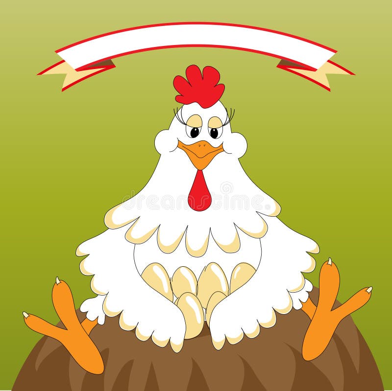 Poulet drôle illustration stock Poulet drôle illustration stock