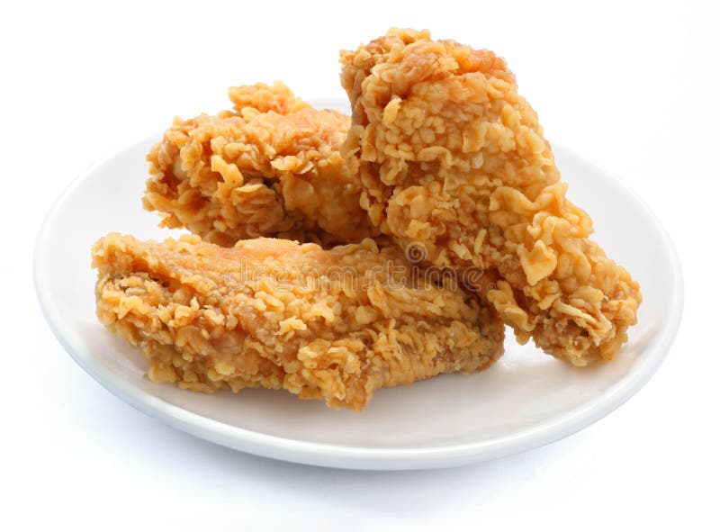 Poulet frit photographie stock libre de droits