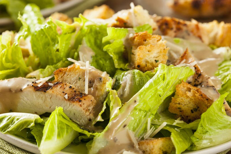 Poulet grillé sain Caesar Salad