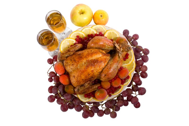 Poulet ou dinde rôti photographie stock libre de droits Poulet ou dinde rôti photographie stock libre de droits
