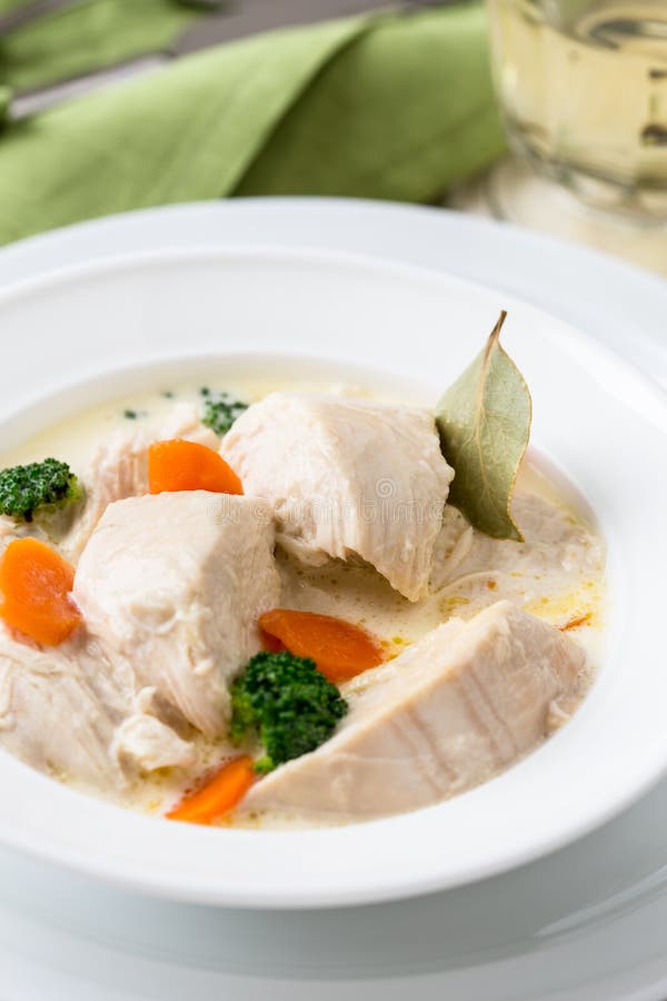 Poultry Blanquette, White Meat Stew Stock Image Image of traditional