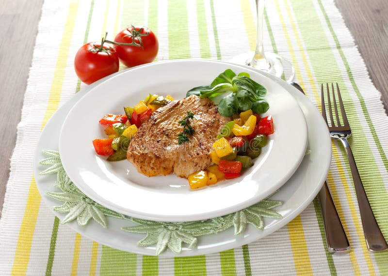 Poultry with paprika stock image. Image of fresh, slice 16913583